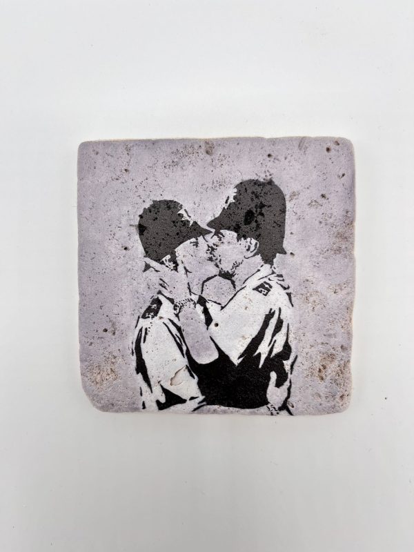 Banksy Tile ‘Kissing Coppers’