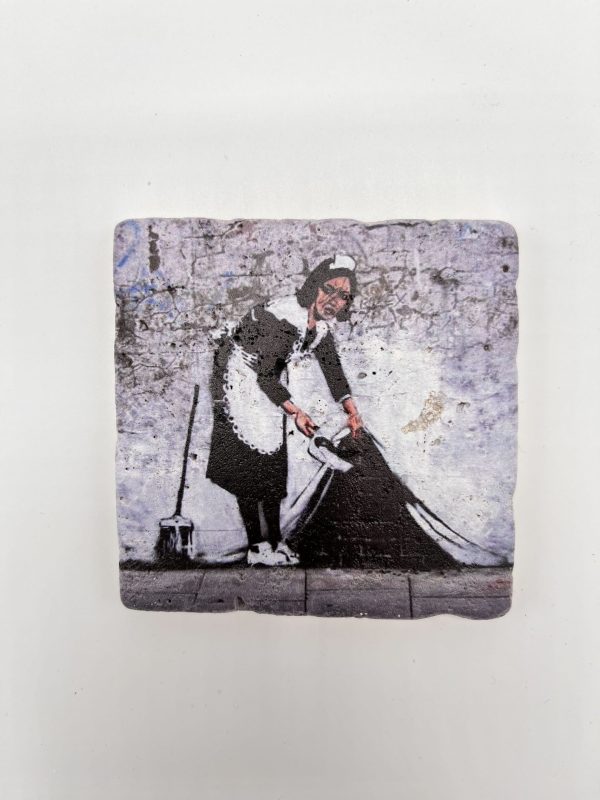 Banksy Tile ‘Sweep It Under the Carpet’