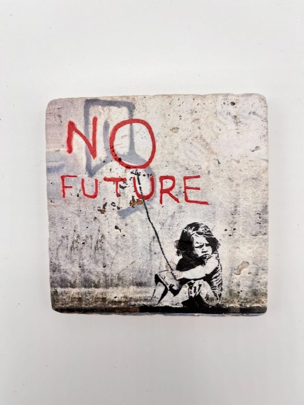 Banksy Tegel 'No Future'