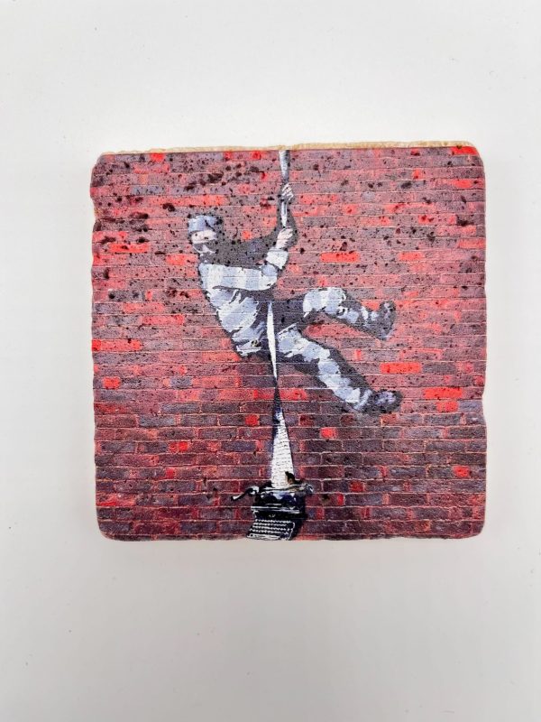 Banksy Tile 'Create Escape'