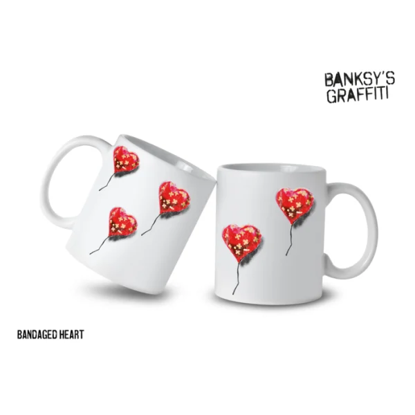 Banksy Keramische Mok 325ml - Bandaged Heart