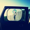 Banksy Car Sunshade (44x35cm) - Flying Balloons Girl - Image 3