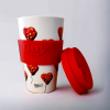 Banksy Travel mug in RPET 400 ml - Bandaged Heart - Image 3