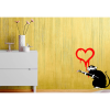 Medium Banksy Wall Sticker (50x60cm) - Love Rat
