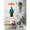 Large Banksy Muursticker (40x80cm) - Nobody Likes Me