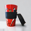 Banksy Travel mug in RPET 400 ml - The Flowerthrower - Image 6