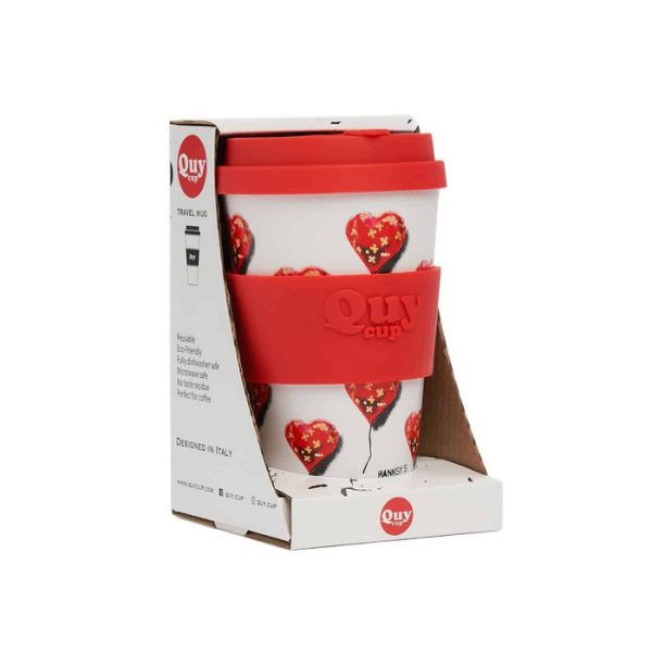 Banksy Reisbeker in RPET 400 ml - Bandaged Heart