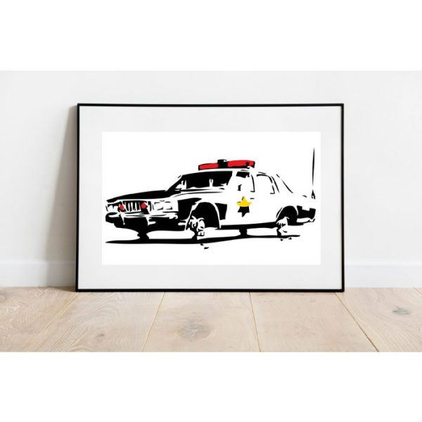 Banksy Art Print (70x50cm) - Police Car