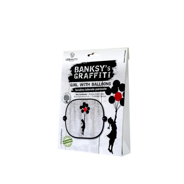 Banksy Auto Zonwering (44x35cm) - Flying Balloons Girl - Afbeelding 2