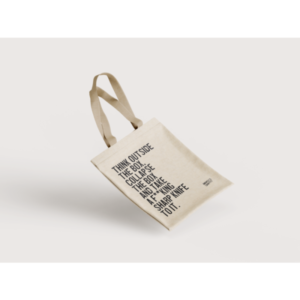 Banksy's Graffiti Mini Tote Bag - Think Outside The Box - Image 2