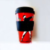 Banksy Travel mug in RPET 400 ml - The Flowerthrower - Image 2