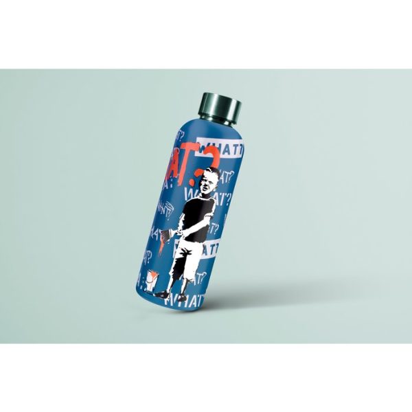 Banksy's Graffiti Dual Water Bottle 500ml - What? - Afbeelding 3