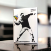 Banksy's Graffiti-koelkastmagneet - The Flowerthrower - Afbeelding 3