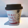 Banksy Espresso Cup in RPET 90 ml - Dream Big - Image 5