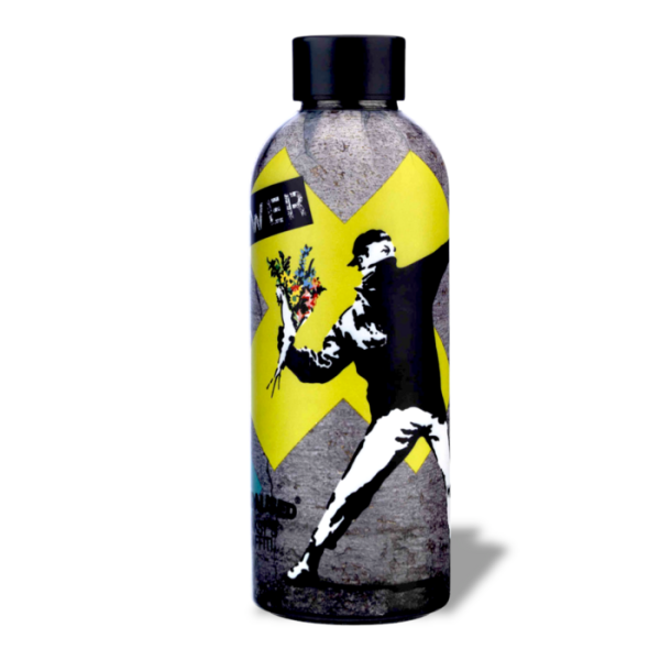 Banksy's Graffiti Dual Water Bottle 500ml - The Flowerthrower