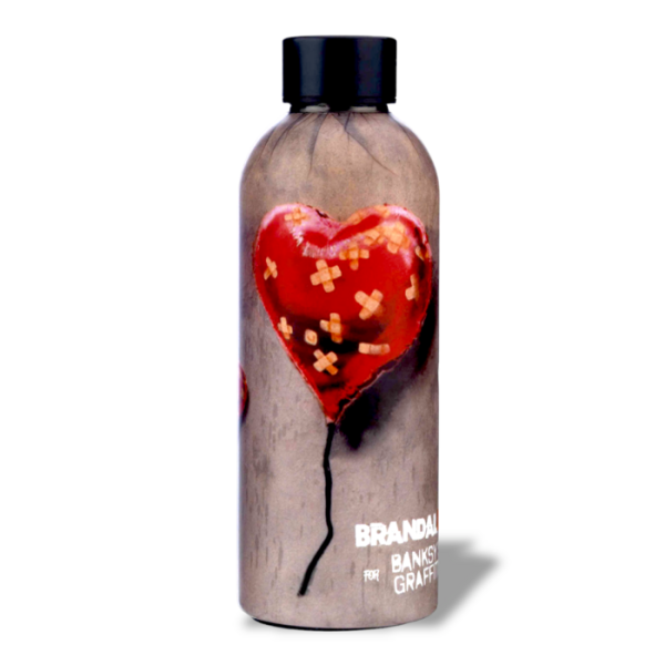 Banksy's Graffiti Dual Water Bottle 500ml - Bandaged Heart